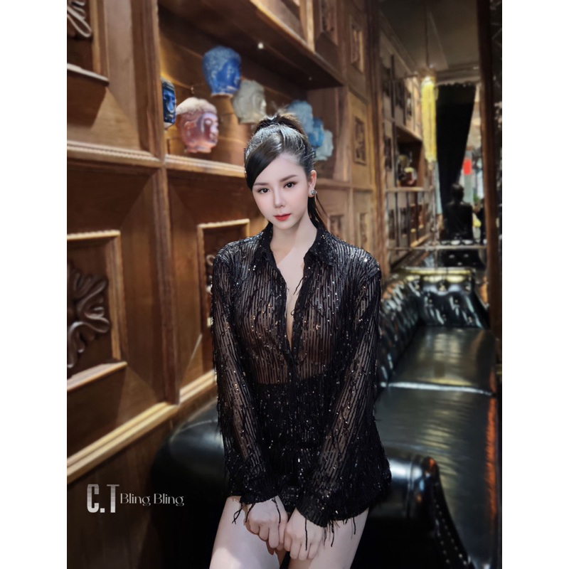 Áo sơmi kim sa tua rua