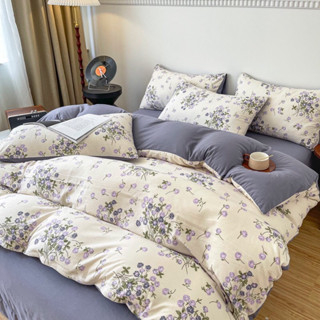 Chăn ga gối Cotton đũi hoa vintage new 2023 SHOP QUỐC BẢO