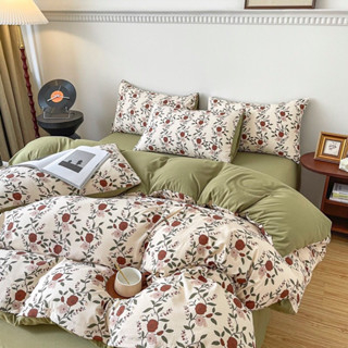 Chăn ga gối Cotton đũi hoa vintage new 2023 SHOP QUỐC BẢO