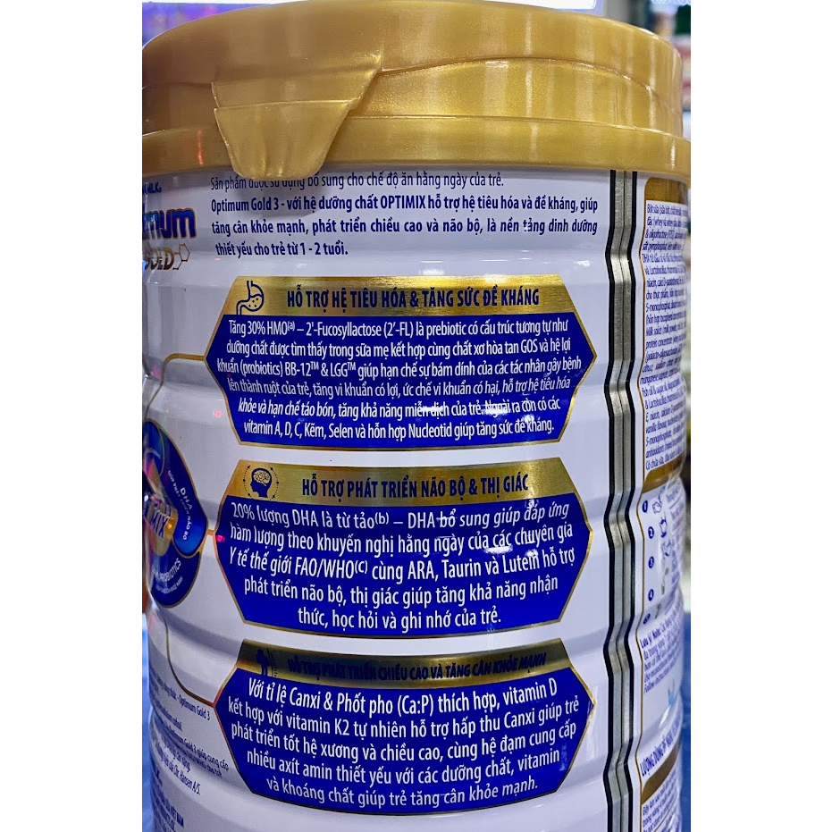 Sữa Vinamilk Optimum Gold 800g số 1, 2, 3, 4