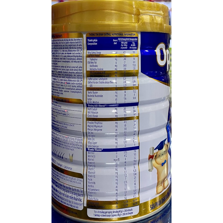 Sữa Vinamilk Optimum Gold 800g số 1, 2, 3, 4