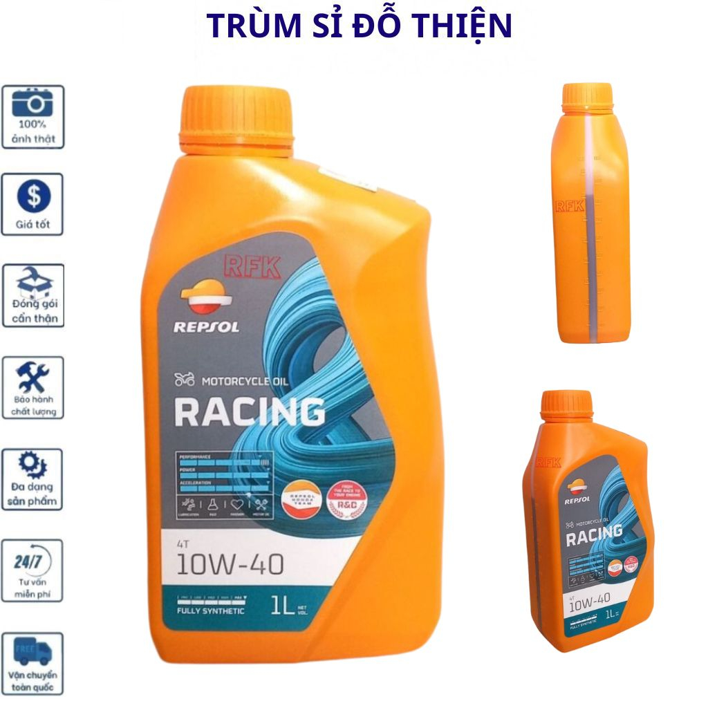 Nhớt xe số repsol racing 10w40 dùng cho xe máy HOANTHACH SP017623