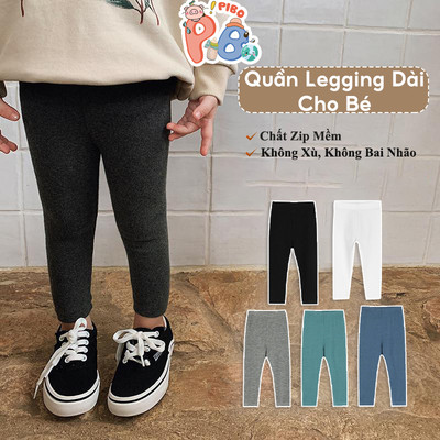 Quần Legging Dài Bé Gái Vải Zip Chất Lượng Cao BabyBoo - PiBo Store - T2