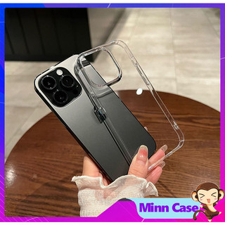 Ốp điện thoại ip PC cứng siêu mỏng chống ố vàng trong suốt cho 15 14 13 11 Pro MAX 14 Plus 12 Pro MinnCase