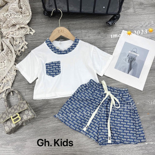 [SIZE NHÍ+ĐẠI] SÉT BỘ THUN ĐÙI BÉ GÁI MIU. MIU