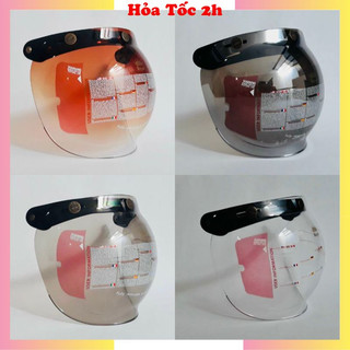 Kính bubble gắn nón 3/4, fullface - kính thay mũ bảo hiểm