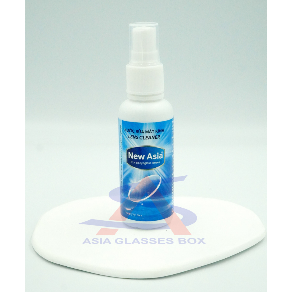 Nước Xịt Rửa Tròng Kính, Vệ Sinh mắt kính NEWASIA (60ML) Chuyên làm sạch kính mắt, màn hình điện thoại,..| CHAI DÁN TEM