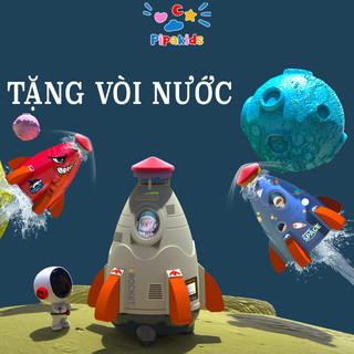 Bộ đồ chơi tên lửa phản lực phun nước xoay 360 độ cho bé trai và bé gái