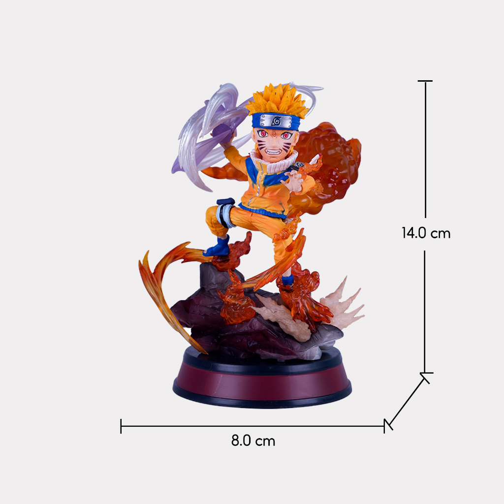 Mô hình Naruto Chibi Anime nhân vật Naruto Hiền Nhân Shuriken Trong Trạng Thái Chiến Đấu Cao 14cm - Shin Case