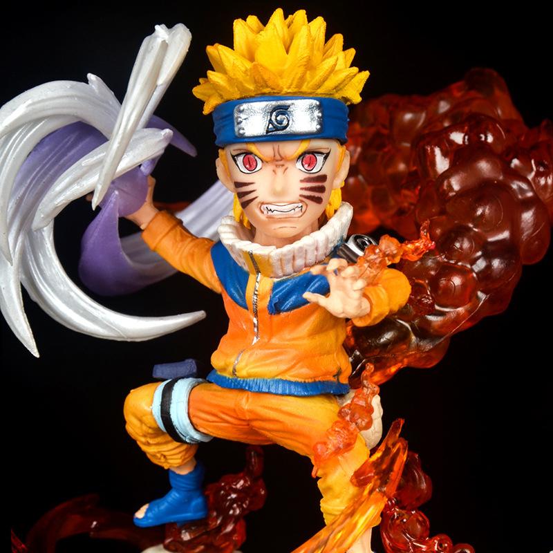Mô hình Naruto Chibi Anime nhân vật Naruto Hiền Nhân Shuriken Trong Trạng Thái Chiến Đấu Cao 14cm - Shin Case