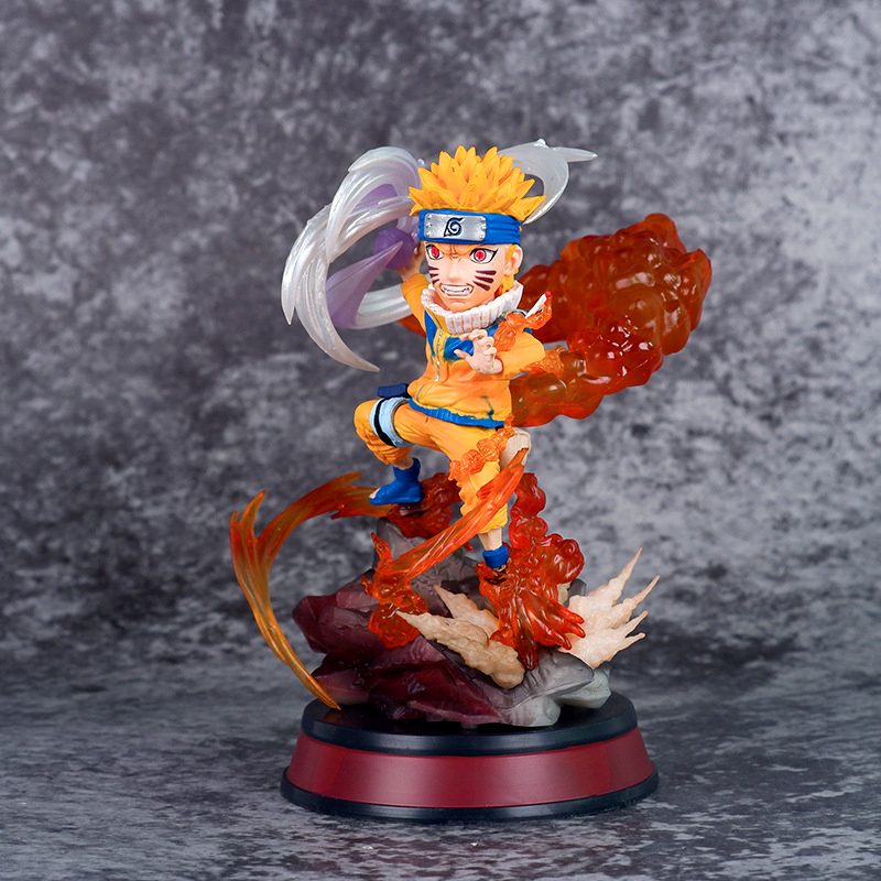 Mô hình Naruto Chibi Anime nhân vật Naruto Hiền Nhân Shuriken Trong Trạng Thái Chiến Đấu Cao 14cm - Shin Case