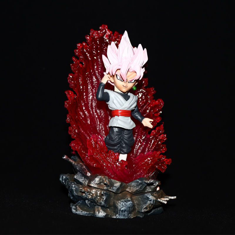 Mô Hình Figure Dragon Ball 7 Viên Ngọc Rồng Nhân Vật Songoku Tóc Hồng Cao 18cm - Shin Case