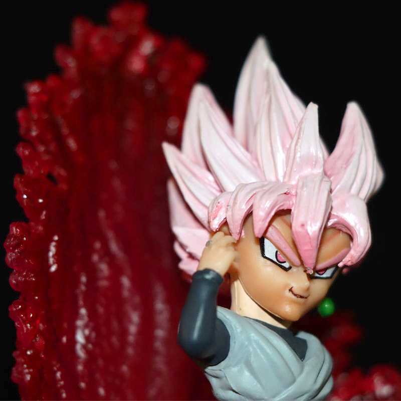 Mô Hình Figure Dragon Ball 7 Viên Ngọc Rồng Nhân Vật Songoku Tóc Hồng Cao 18cm - Shin Case