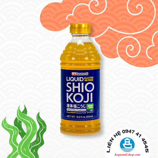 Xốt Liquid Shio Koji (Hanamaruki) 500 ml