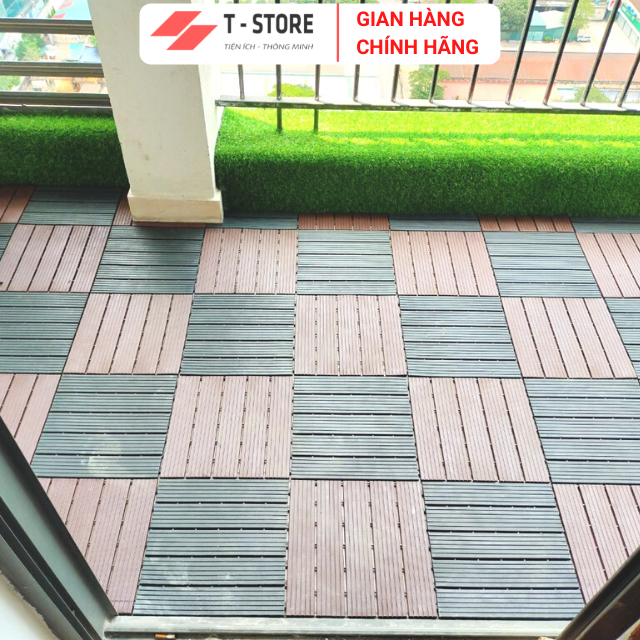 Combo5 - Vỉ Nhựa Lót Sàn Ban Công HDP 30*30*2cm - Loại Chuyên Dụng cho Lót sàn Ban công, bể bơi, sân vườn