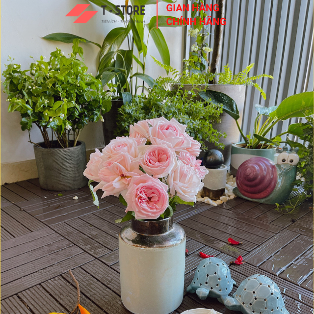 Combo5 - Vỉ Nhựa Lót Sàn Ban Công HDP 30*30*2cm - Loại Chuyên Dụng cho Lót sàn Ban công, bể bơi, sân vườn