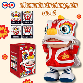 Đồ chơi múa lân có đèn có nhạc cho bé, đồ chơi bé trai, bé gái múa lân âm thanh vui nhộn cho bé vui chơi thích thú