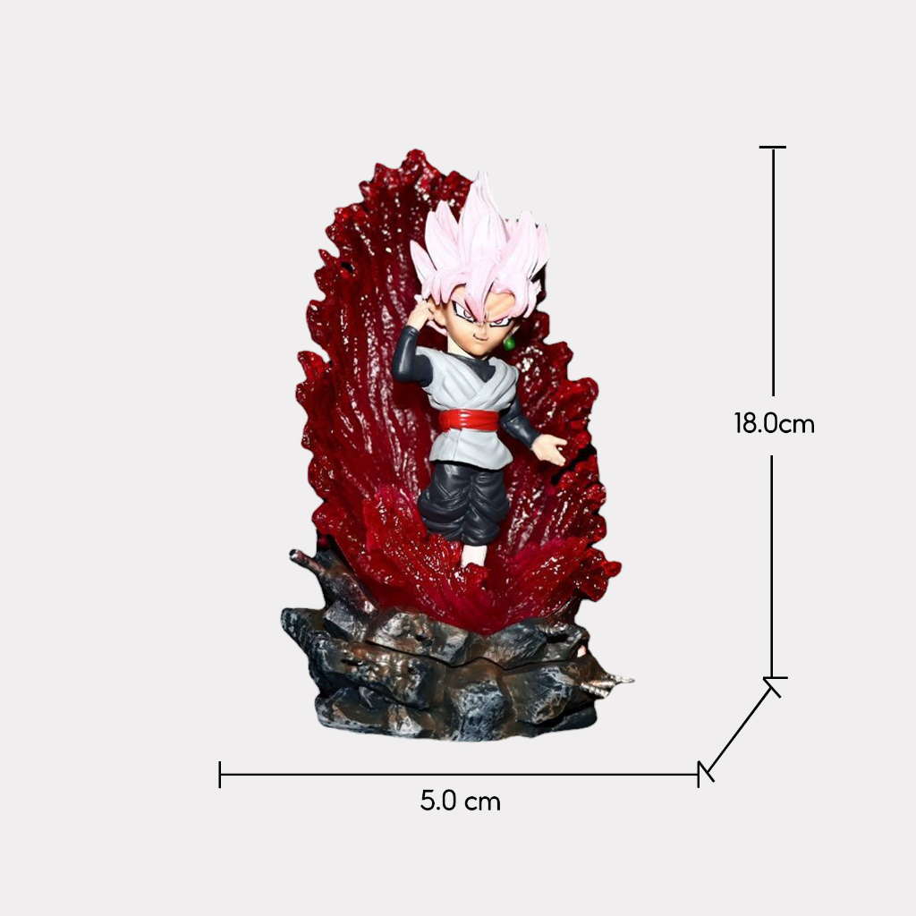 Mô Hình Figure Dragon Ball 7 Viên Ngọc Rồng Nhân Vật Songoku Tóc Hồng Cao 18cm - Shin Case