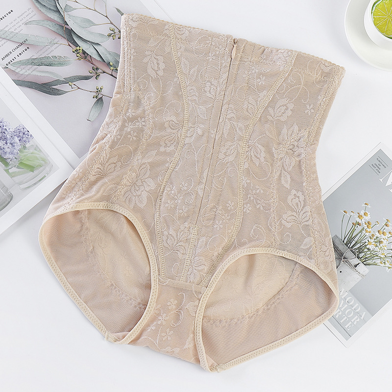 Quần gen nịt bụng cạp cao có khóa kéo nâng mông định hình