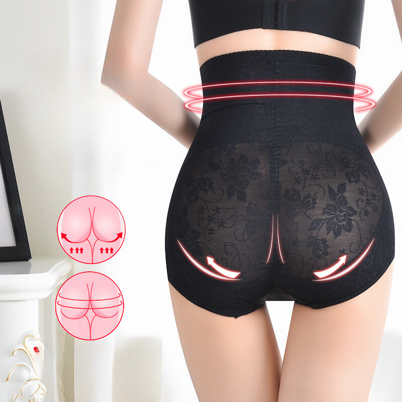 Quần gen nịt bụng cạp cao có khóa kéo nâng mông định hình