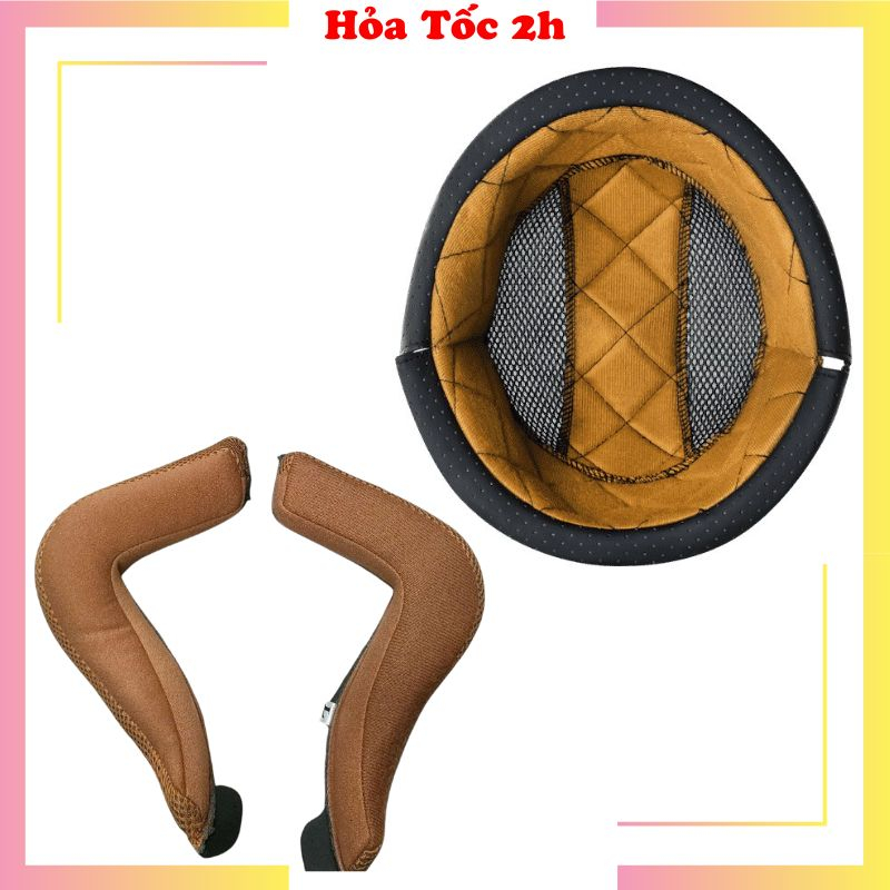 Lót Thay Mũ Bảo Hiểm 3/4 Royal M20C Gồm 1 Lót Và 2 Ốp Tai