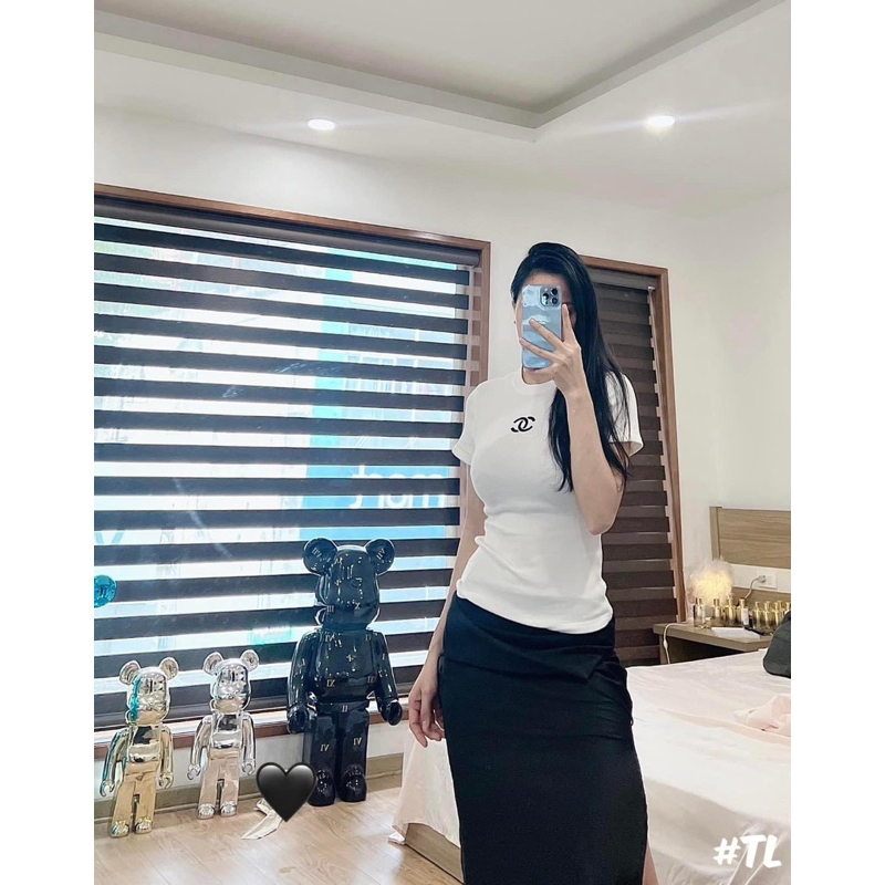 Áo Cha.Nel ôm basic siu cấp