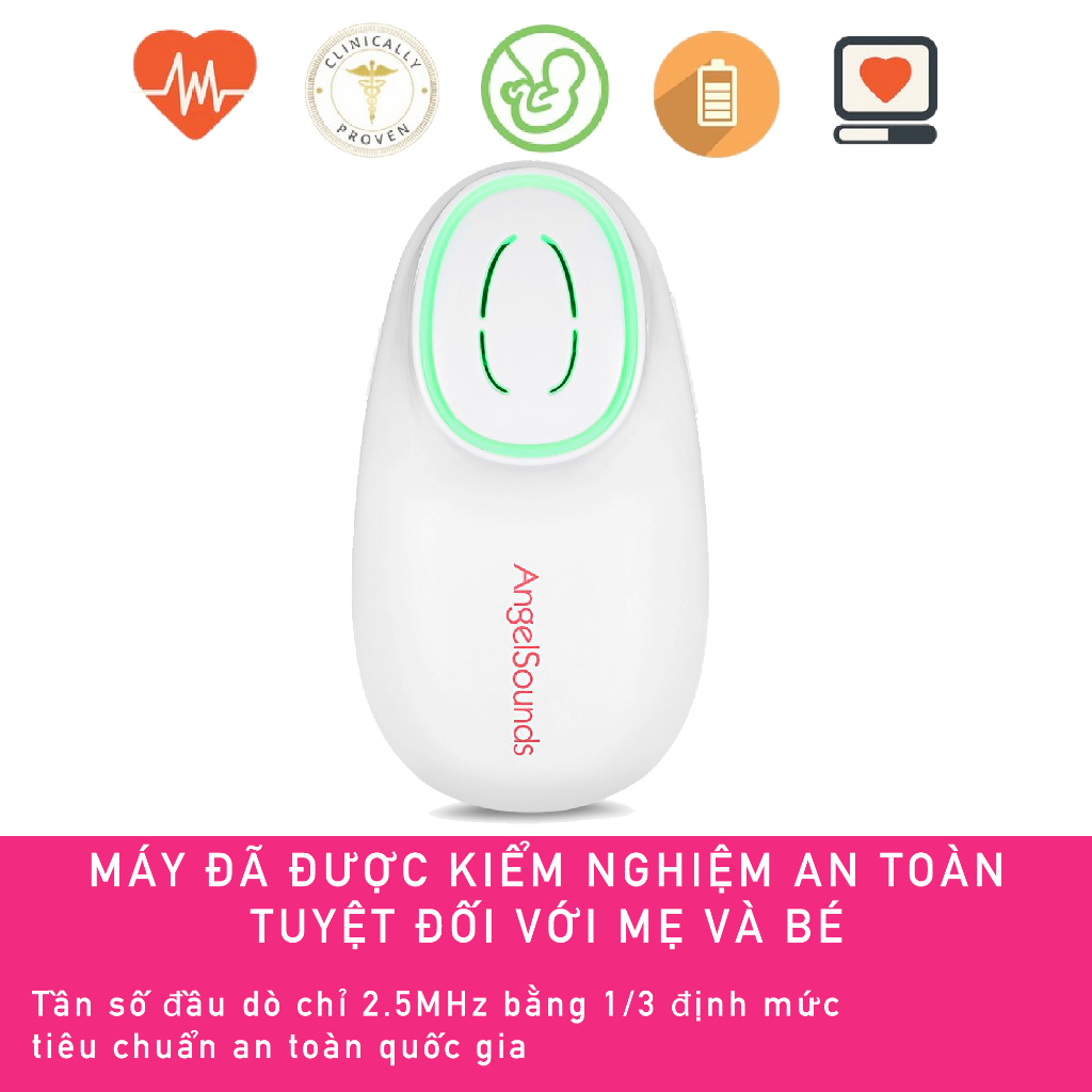 Máy theo dõi nhịp tim thai nhi cầm tay tại nhà Jumper JPD-100s9  có cảm biến tim thia bất thường