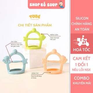 Gặm nướu silicon cao cấp ToBé an toàn cho bé, kèm hộp đựng tiện lợi