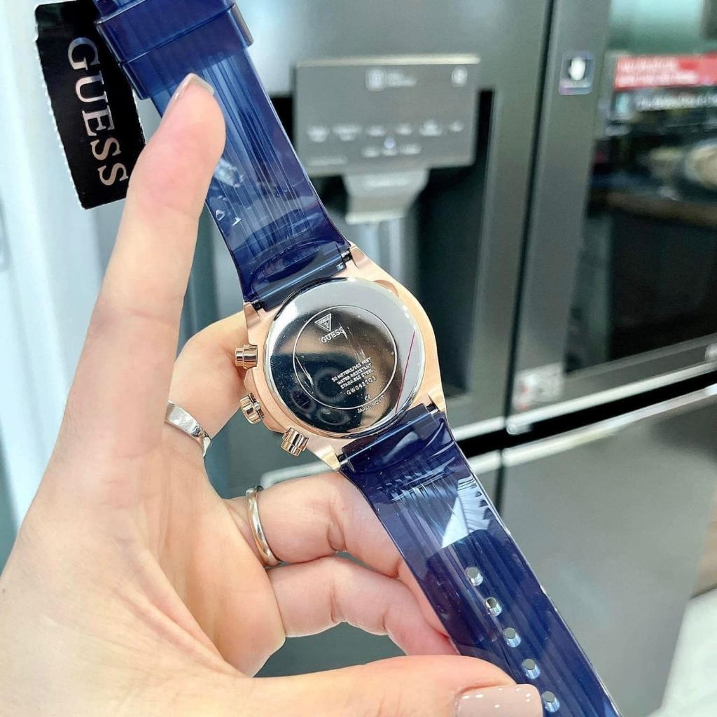 Đồng Hồ Nam Guess Sport Blue Silicone GW0425G3