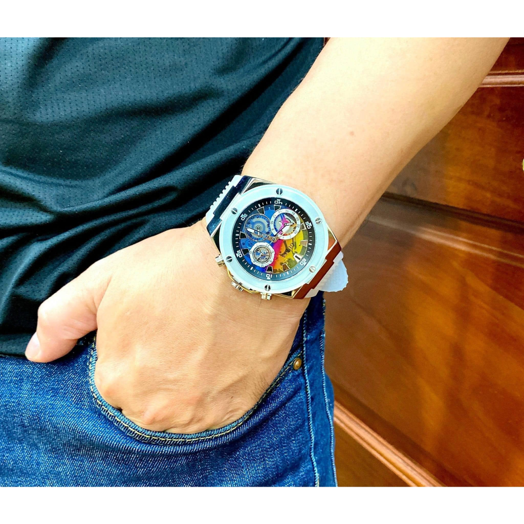 Đồng Hồ Nam Guess Multi-function Rainbow GW0425G4