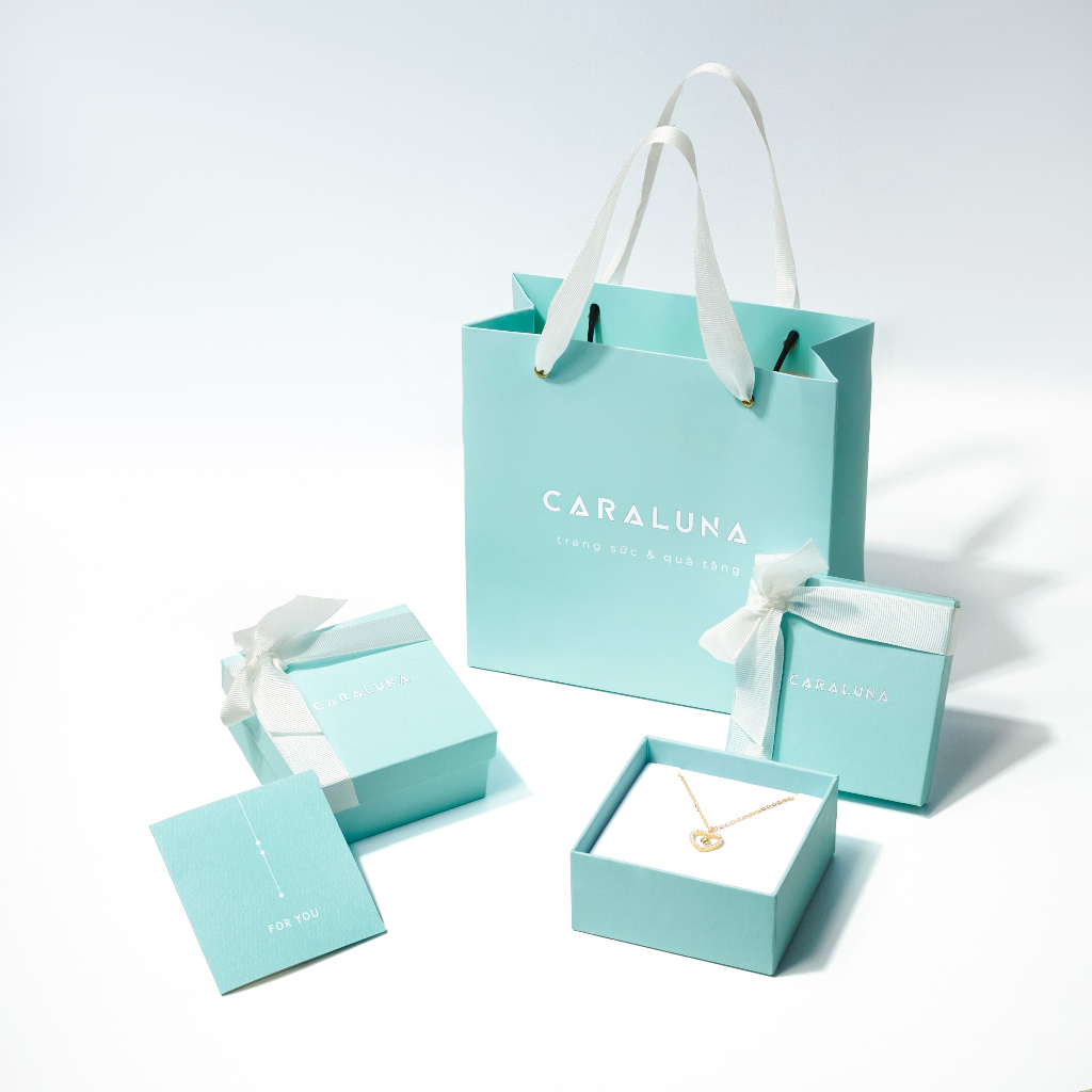 Lắc Tay Bạc Nữ CARA LUNA Dây Xích Chữ Nhật Trơn Paperclip - VCB04