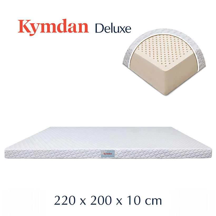 Nệm cao su thiên nhiên Kymdan Deluxe 220 x 200 x 10cm SFM