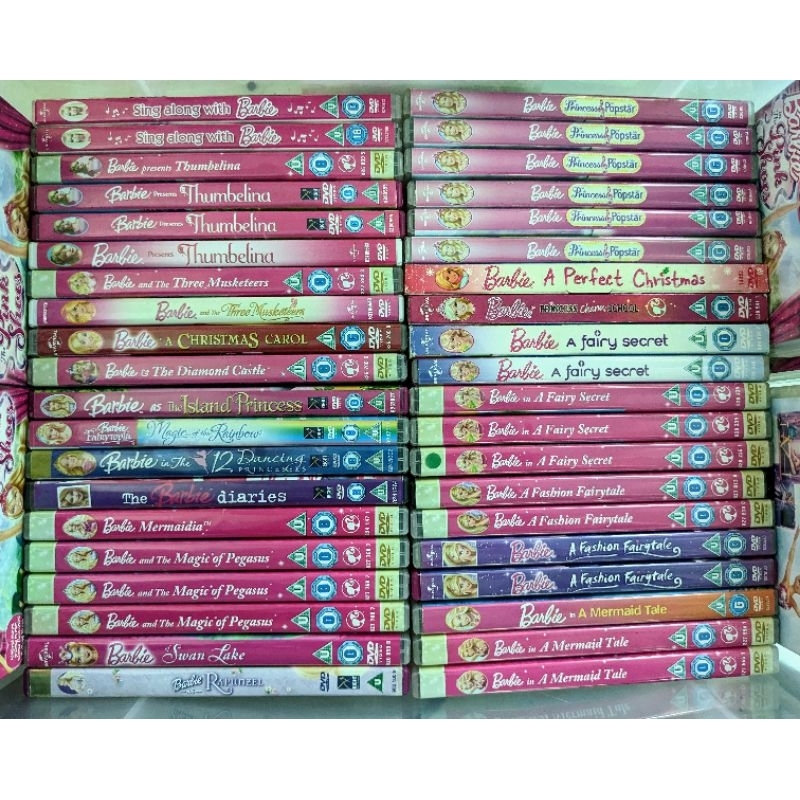 (01-50) ĐĨA DVD 2HAND BARBIE CHÍNH HÃNG - UK