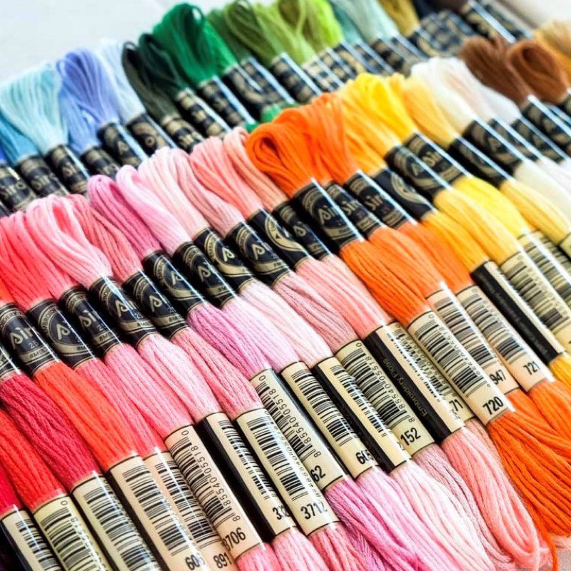 Chỉ thêu DMC - thêu tranh chữ thập mã 1