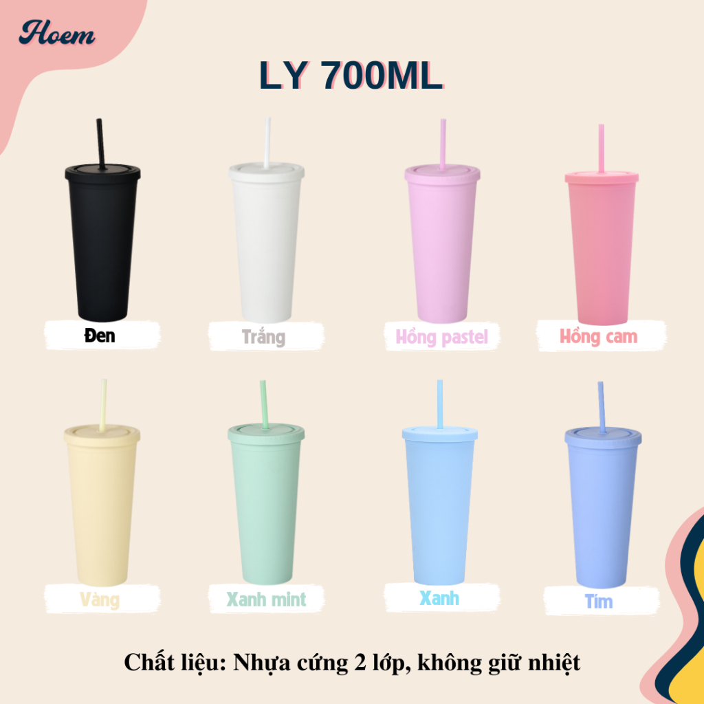 Mẫu Chữ Cong - Ly Nước kèm Ống Hút/ Bình Nước Giữ Nhiệt Custom Tên