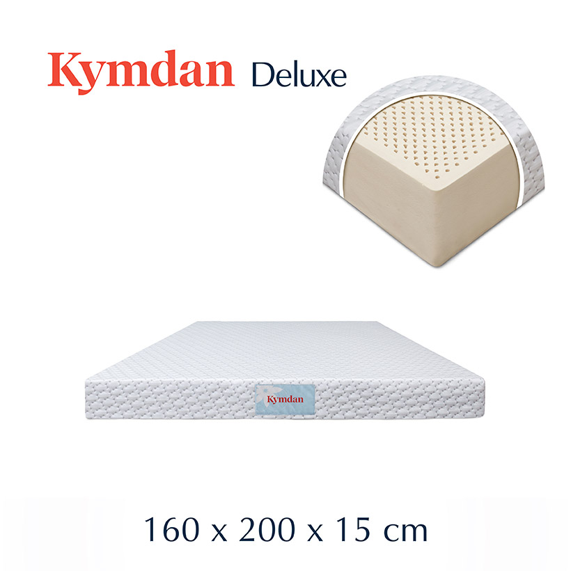 Nệm cao su thiên nhiên Kymdan Deluxe 160 x 200 x 15cm SFM