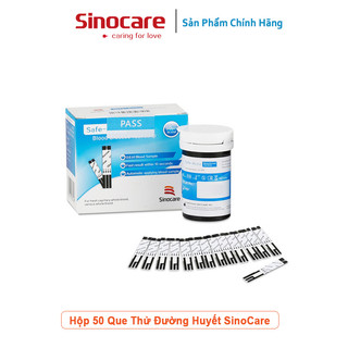 Que Thử Đường Huyết Safe Accu SINOCARE ( 50 que + 25 Que )