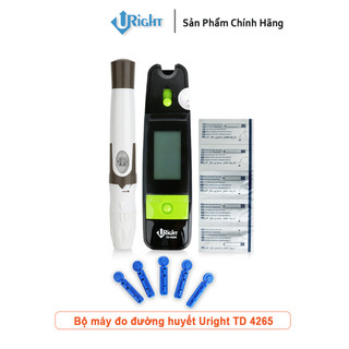 Máy đo đường huyết Uright TD-4265 + Tặng hộp que thử 10 que rời và 10 kim lấy máu