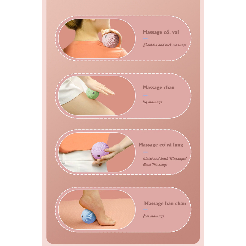 Bóng Đơn Giãn Cơ, Bóng Massage - Giảm Mỏi Phục Hồi Cơ Bắp Cao Cấp TOPBODY
