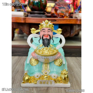 Tượng thần tiền đá 10in cao 25 hàng đá nhập khẩu