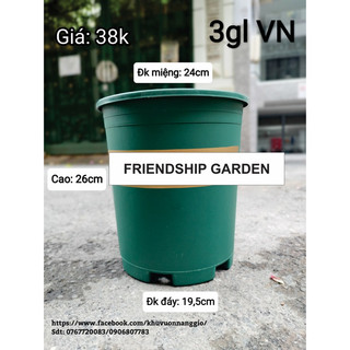 [Friendship Garden] Chậu chuyên trồng hồng các size ( mua 10 chậu bất kì tặng 1 chậu bạc hà âu euro mint )