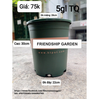 [Friendship Garden] Chậu nhập khẩu TQ các size ( mua 5 chậu bất kì tặng 1 chậu bạc hà âu euro mint)