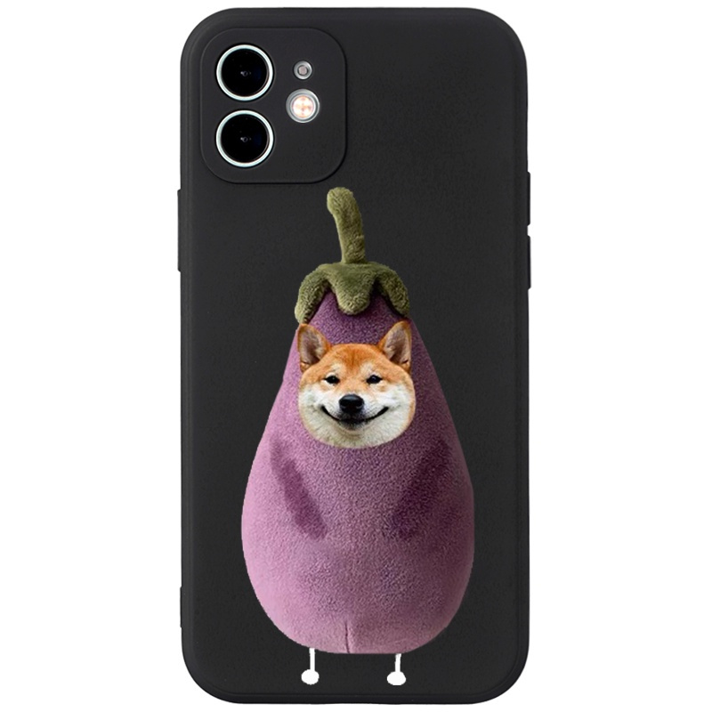 Ốp lưng iphone hình Cà tím dẻo case 14plus 14 pro max 13 12 promax 11 mini 6 6s 7 8 plus x xr xs Se e2307