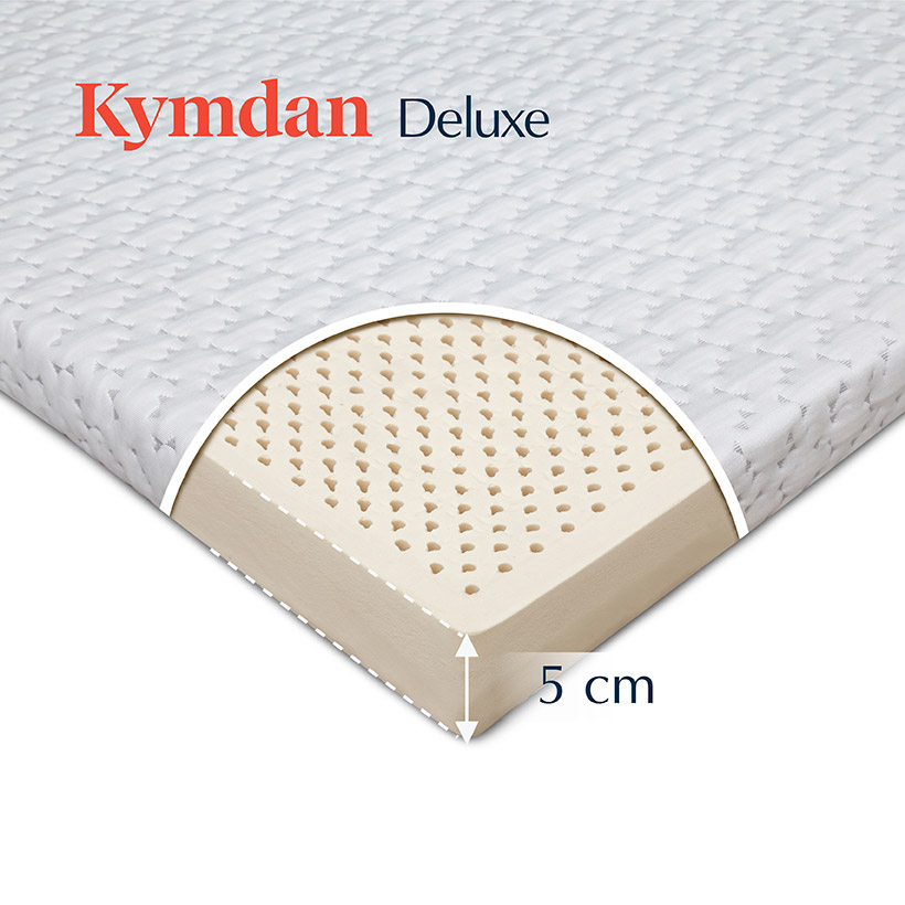 Nệm cao su thiên nhiên Kymdan Deluxe 200 x 200 x 05cm SFM