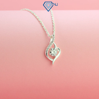 Dây chuyền nữ kim cương Moissanite 4.5ly TNJ kiểm định GRA hình trái tim lấp lánh DCNM0009 - Trang Sức TNJ
