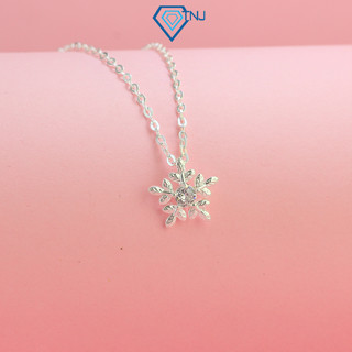 Dây chuyền nữ bạc TNJ hình bông tuyết đính đá đơn giản DCN0650 - Trang Sức TNJ