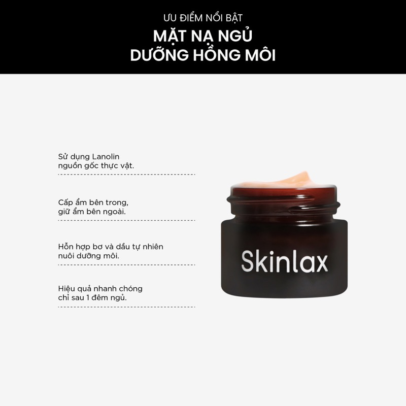 Mặt Nạ Ngủ Dưỡng Hồng Môi Skinlax 10g