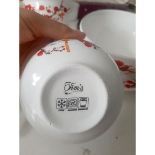Bộ tô ,chén, dĩa, muỗng  9 món ( Quà tặng Omo)