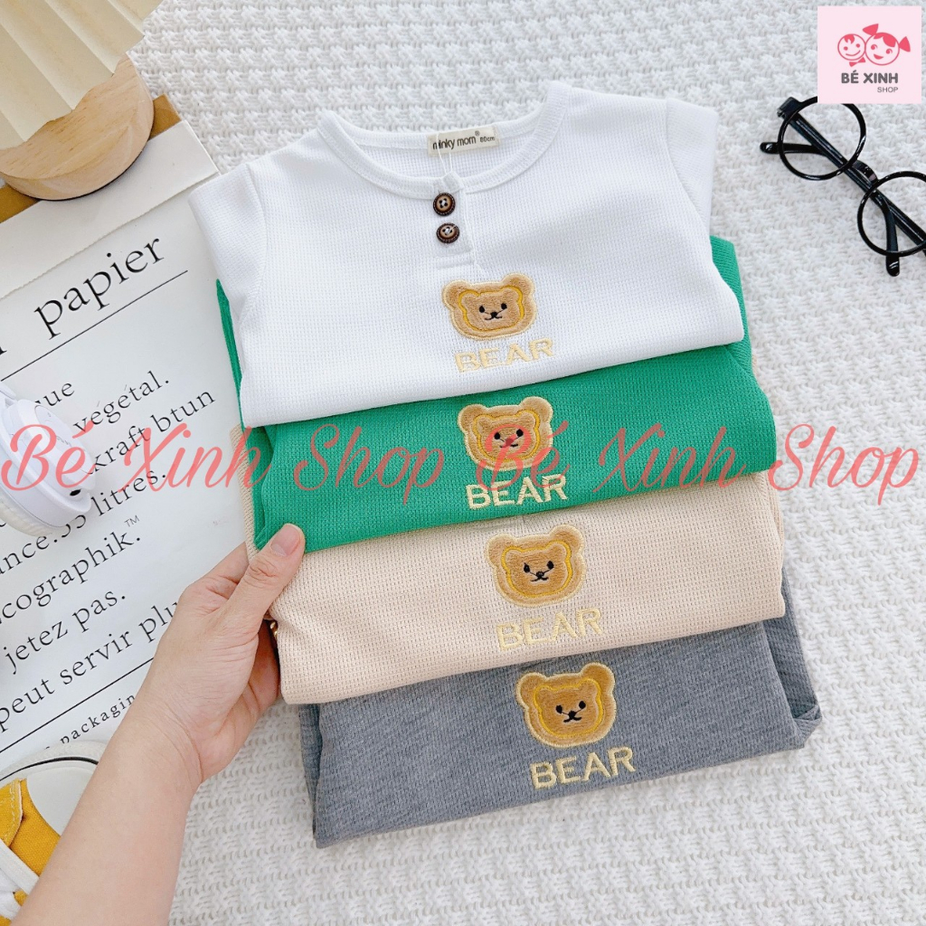 Đồ Bộ Quần Áo Ngủ Cho Trẻ Em Bé Trai Bé Gái 8-18kg MIKKO MOMSet Bộ Dài Tay Thu Đông Cho Bé Trai Gái TỔ ONG NHẬP