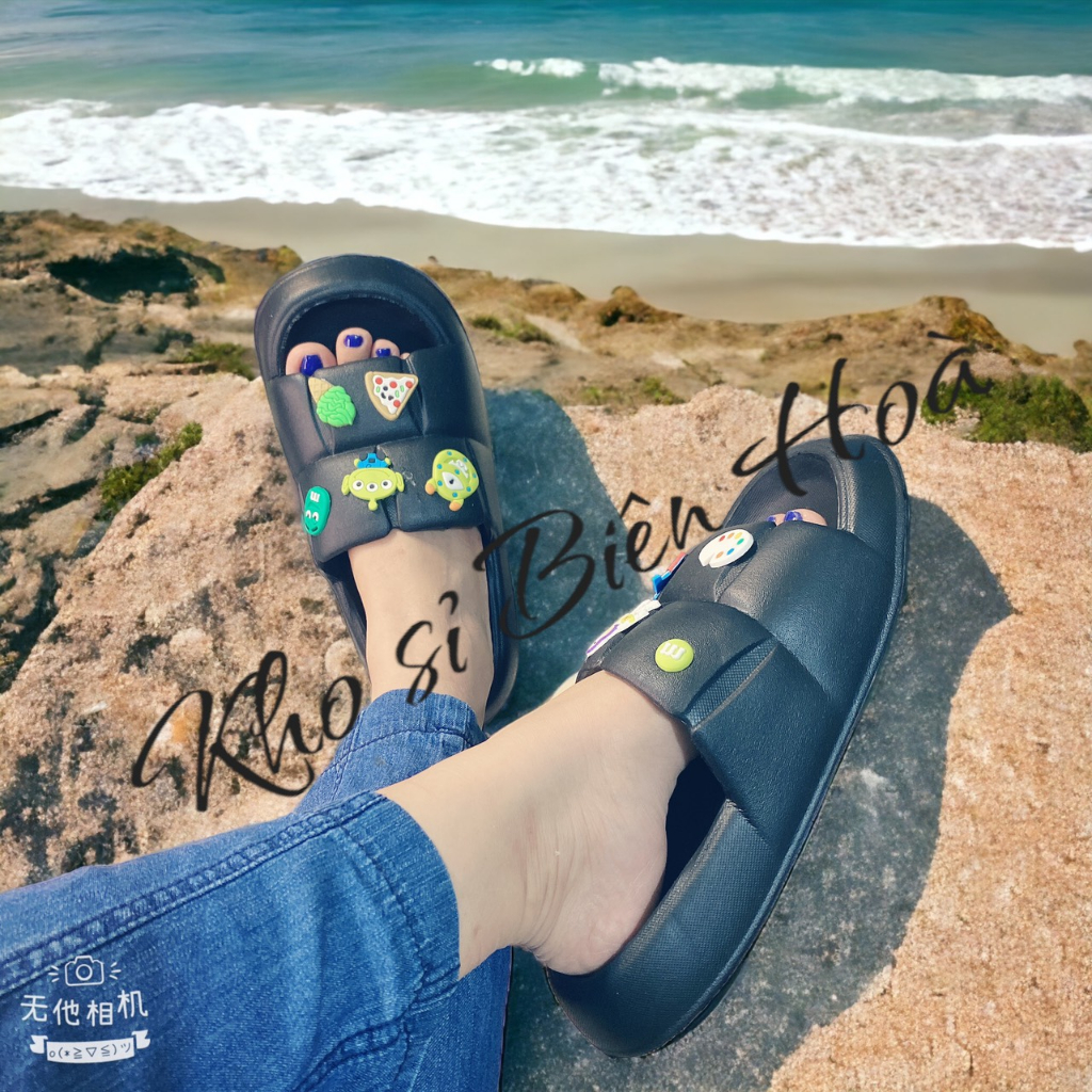 Dép bánh mỳ nữ, dép quai ngang HOẠT HÌNH CHUỘT, MÈO, GẤU siêu đáng yêu